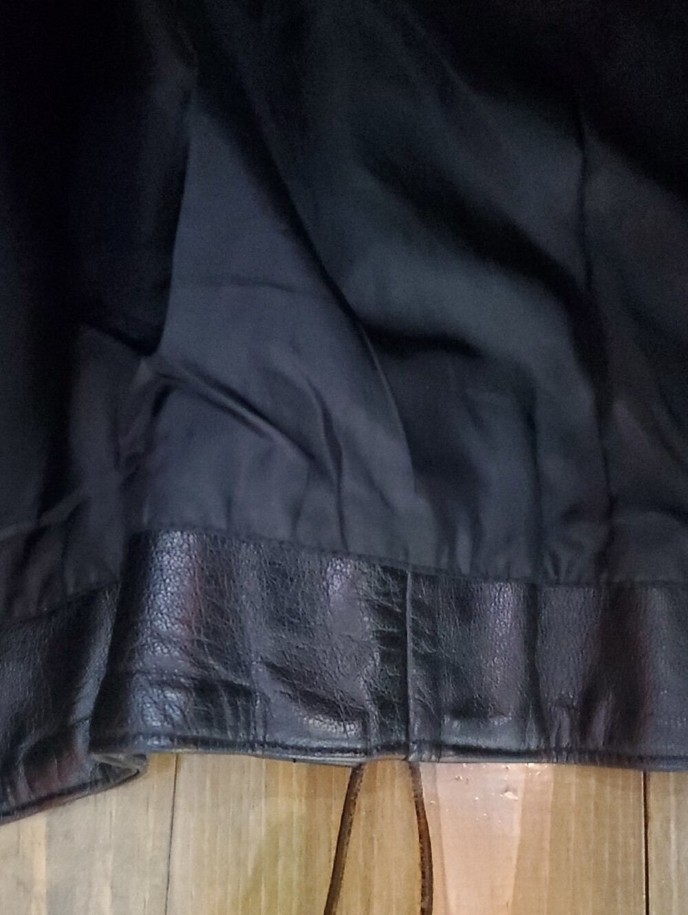 Vintage Black Leather Moto Jacket Echtes Leder Futter Echt Leer Ironhorse Combat - Picture 12 of 14